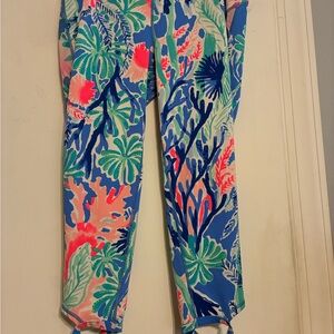 Lilly Pulitzer Tropical Coral Reef Leggings - Blue, Green, Pink